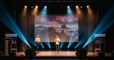 Projector setups and screens